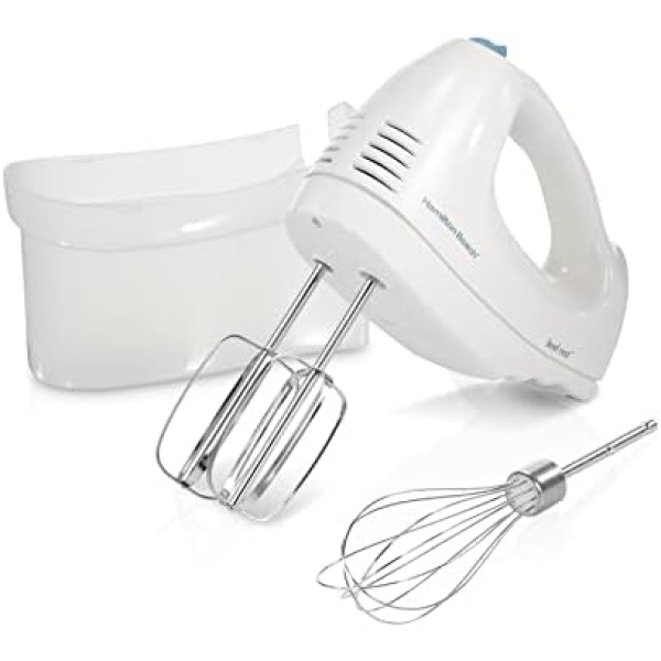 Hamilton Beach 6-Speed Electric Hand Mixer with Whisk, Traditional Beaters