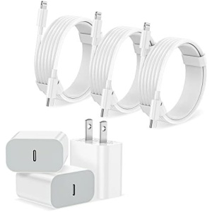 iPhone Charger Fast Charging【Apple MFi Certified】 3Pack USB-C Wall Charger Block