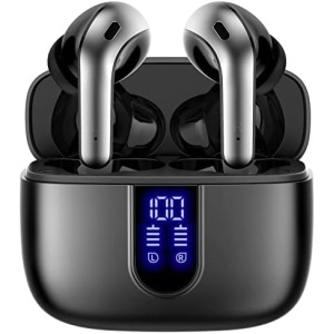 TAGRY Bluetooth Headphones True Wireless Earbuds 60H Playback LED Power Display