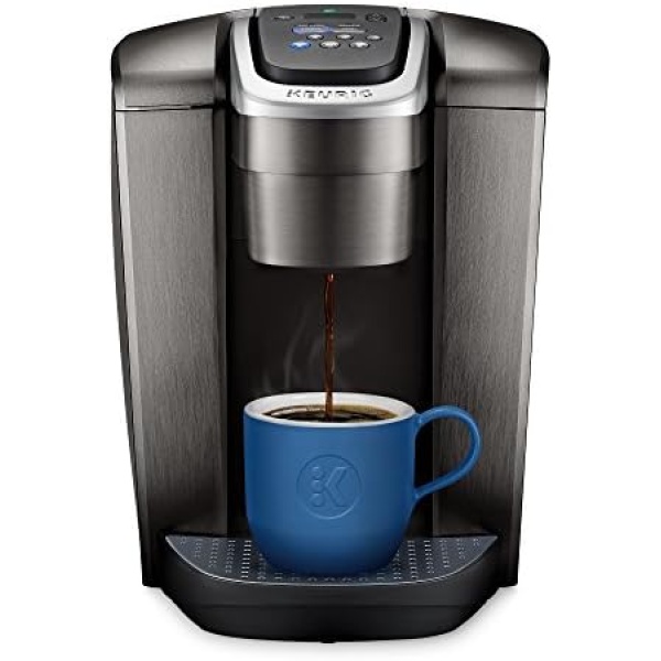 Keurig K-Elite Single-Serve K-Cup Pod Coffee Maker, Brushed Slate, 12 oz. Brew