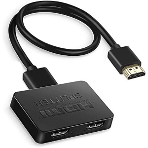 avedio links HDMI Splitter 1 in 2 Out【with 4ft HDMI Cable 】 4K HDMI Splitter