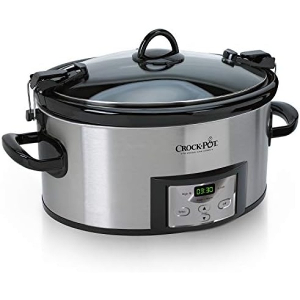 Crock-Pot 6 Quart Cook & Carry Programmable Slow Cooker with Digital Timer