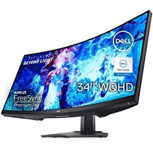 Dell Curved Gaming, 34 Inch Curved Monitor with 144Hz Refresh Rate