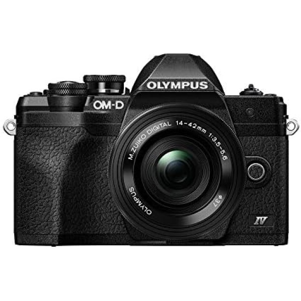 Olympus OM-D E-M10 Mark IV Black Body with Black M.Zuiko Digital ED 14-42mm